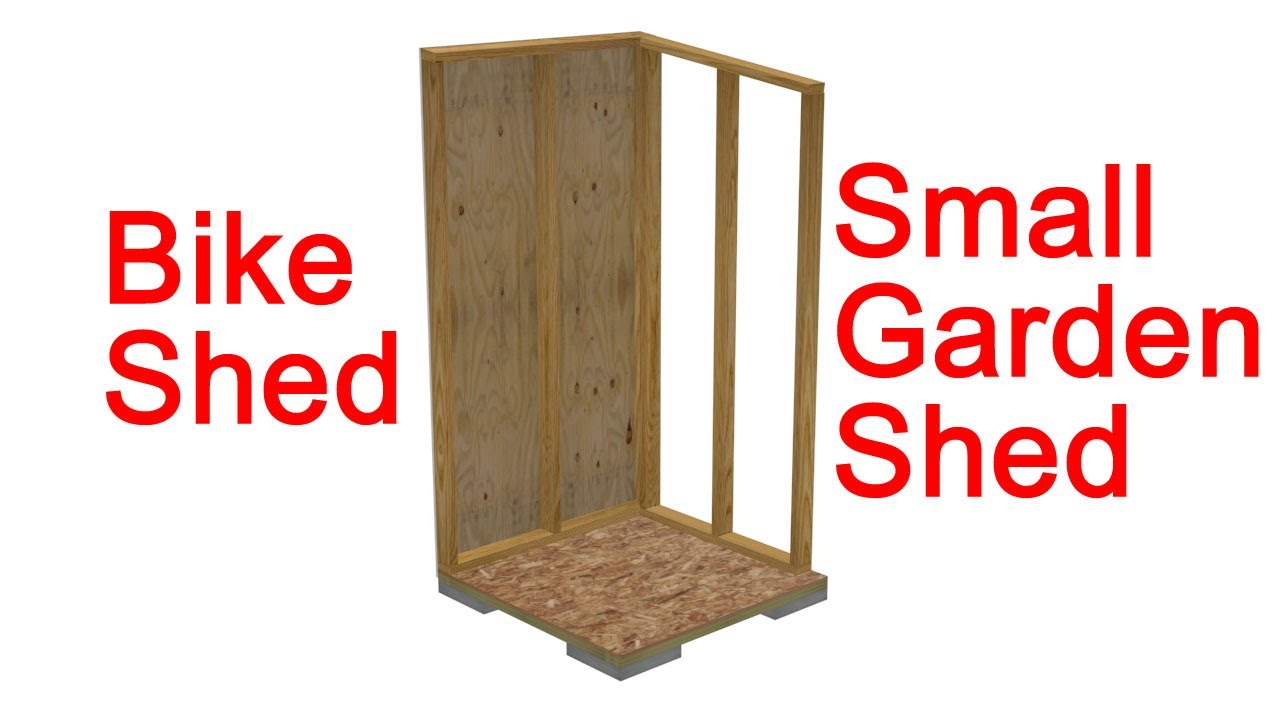 Small Garden Shed Or Bike Shed Construction Details