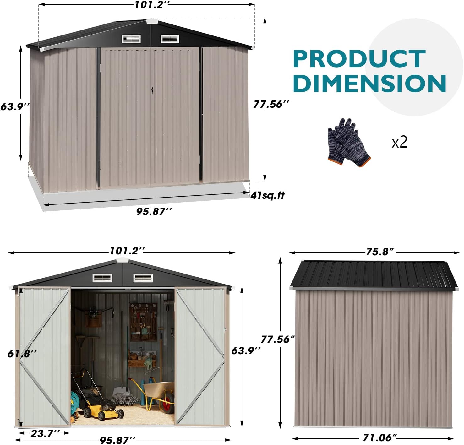 breezestival outdoor storage shed 6x8 ft review